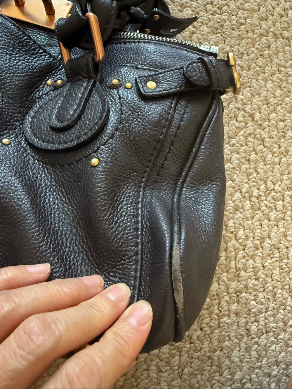 Chloe Paddington Dark Brown Handbag with Gold Hardware - Picture 12 of 12
